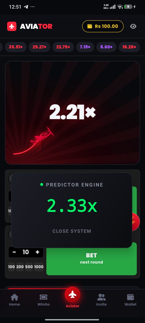 Aviator Hack Screenshot