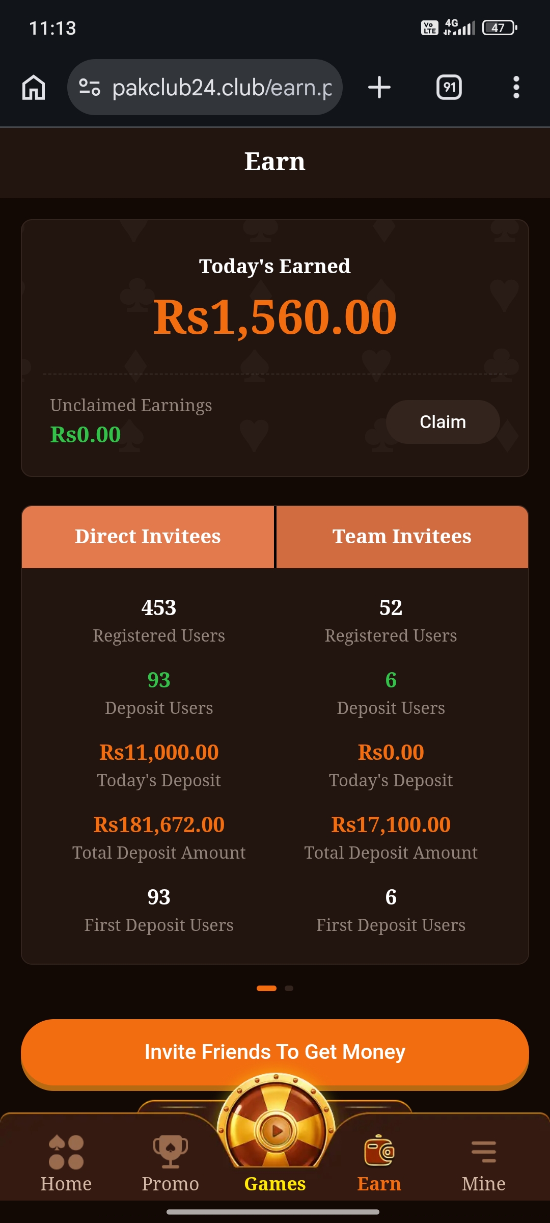 Pakclub24  Screenshot